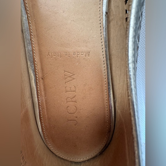 J.Crew Italian Leather Silver Loafers – Beautiful & Chic - Picture 9 of 14